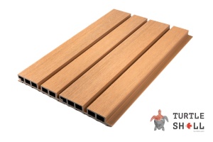 Реечная панель ДПК Turtle Shell Double Lines, Siberian Pine 