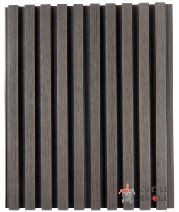 Реечная панель ДПК Narrow Lines, Faroese Smokewood (черная)