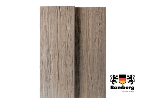 Террасная доска Bamberg SquareFossiled, Lebanese Cedar (Окаменелое дерево)  — Black Deck